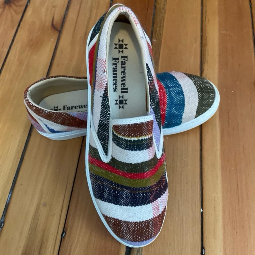 Farewell Frances Berber slip on shoes—read for size info!
